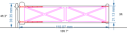 Level Crossing Gates - in 7mm