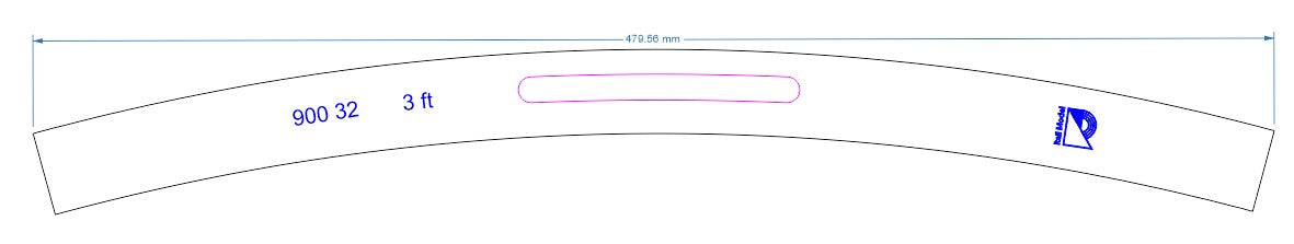 Track Laying Templates - 7mm MDF