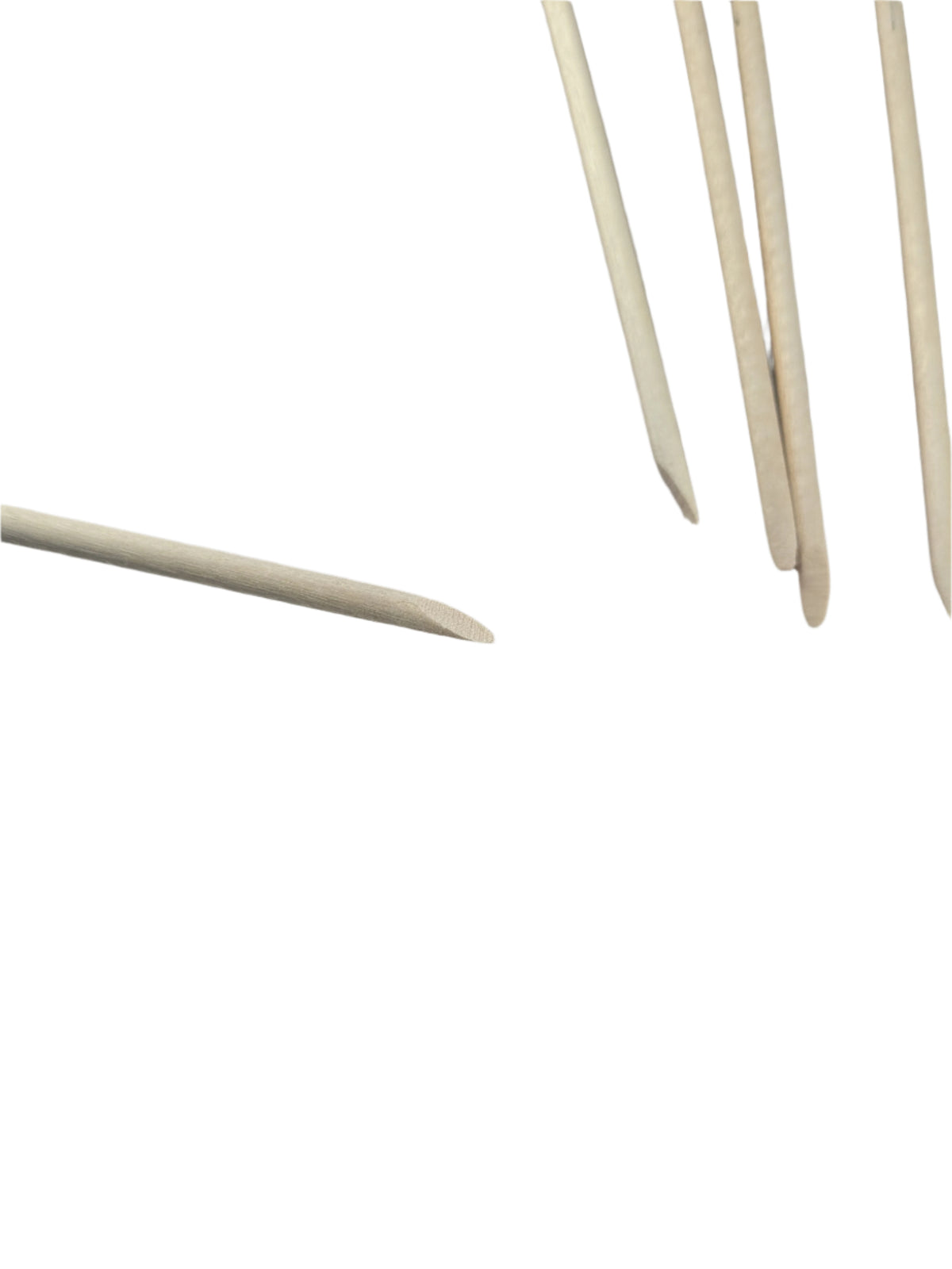 Sanding stick cut end ideal for removing glue from the building corners