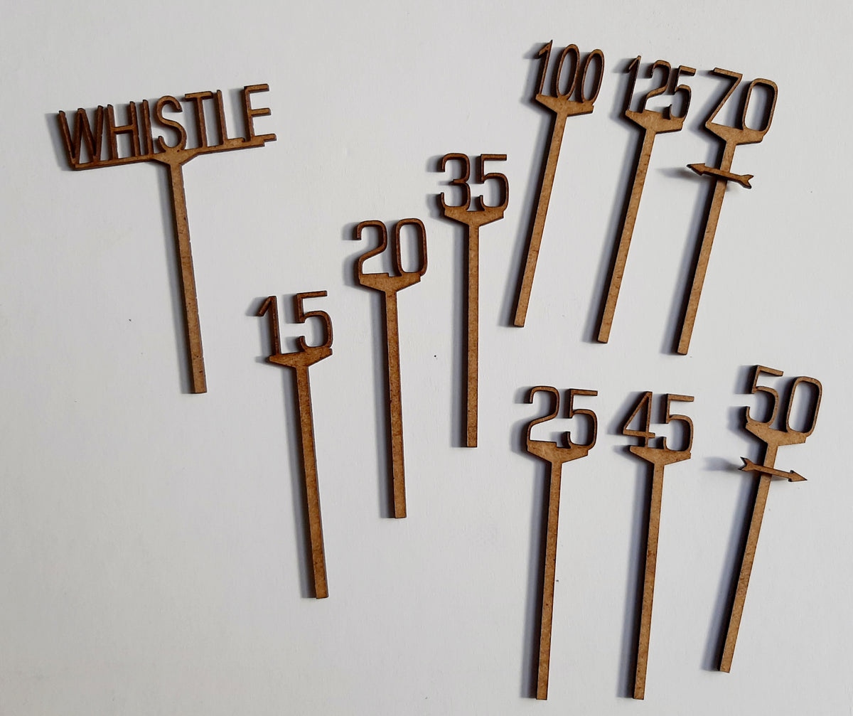 Speed & Whistle Signs - 7mm