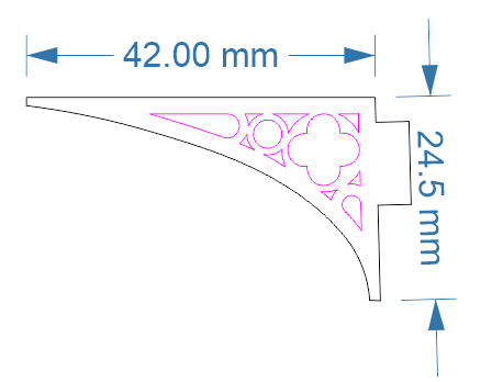 Canopy Brackets in 7mm