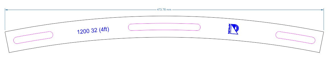 Track Laying Templates - 7mm MDF
