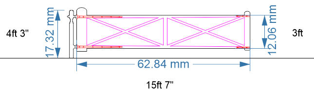 Level Crossing Gates - in 4mm