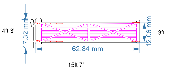 Level Crossing Gates - in 4mm