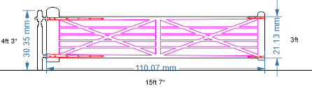 Level Crossing Gates - in 7mm