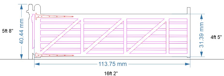Level Crossing Gates - in 7mm