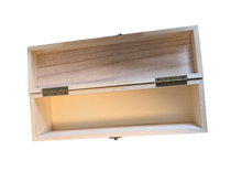 Load image into Gallery viewer, Wine Box (open lid with clasp)