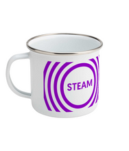 Load image into Gallery viewer, Enamel Mug 12oz Workshop Mug - Steam