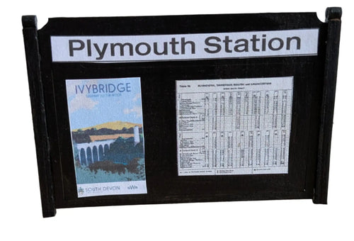 Plymouth Station Sign Board