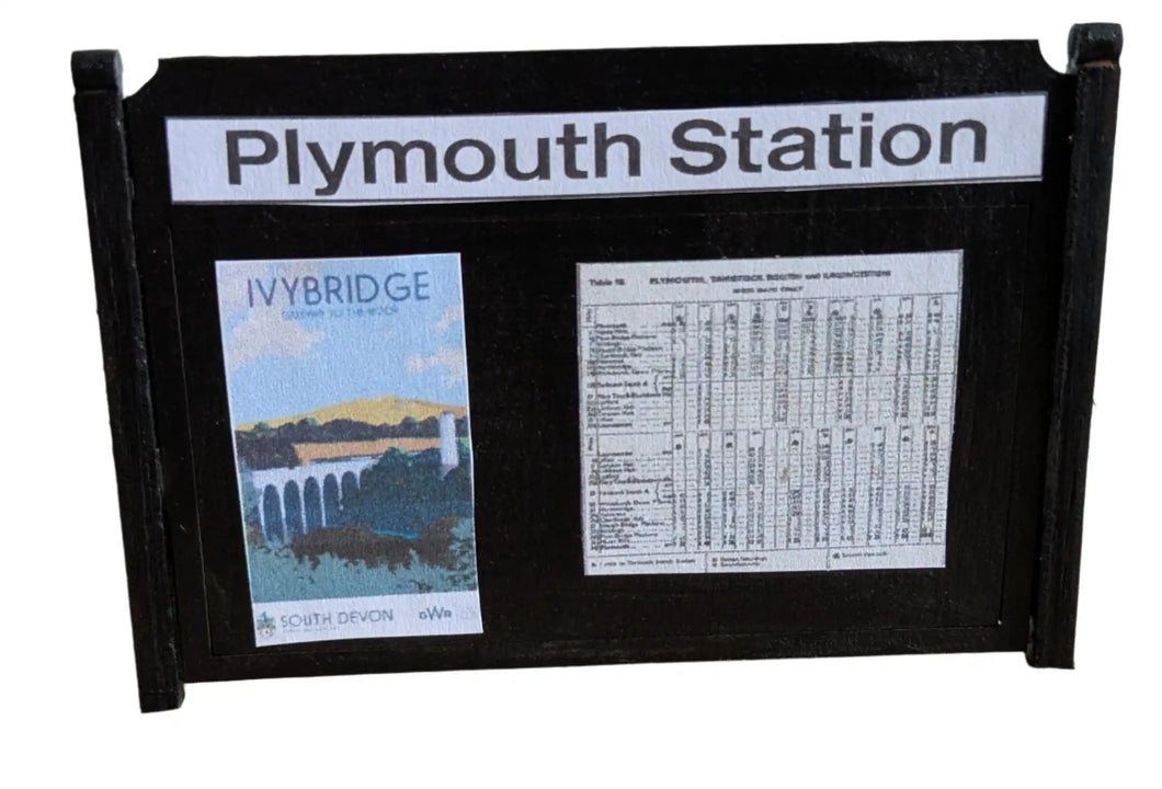 Plymouth Station Sign Board