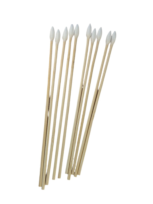 Set of wooden cotton tips