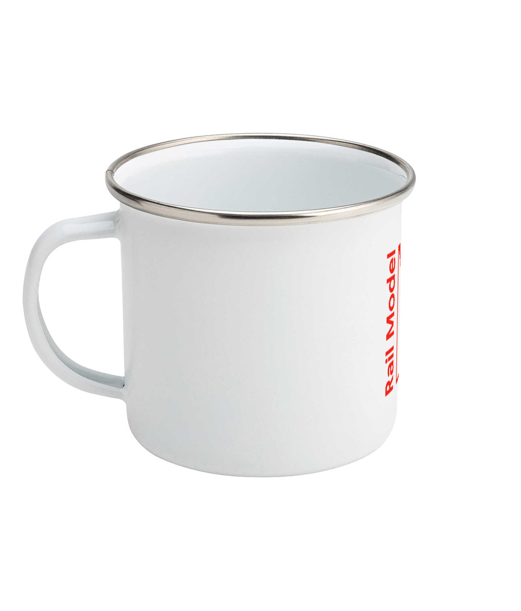 Enamel Mug 12oz Workshop Mug - Rail Model Red Logo