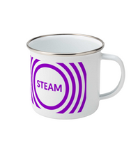 Load image into Gallery viewer, Enamel Mug 12oz Workshop Mug - Steam