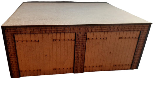 Laser cut garage