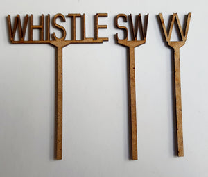 Speed & Whistle Signs - 7mm