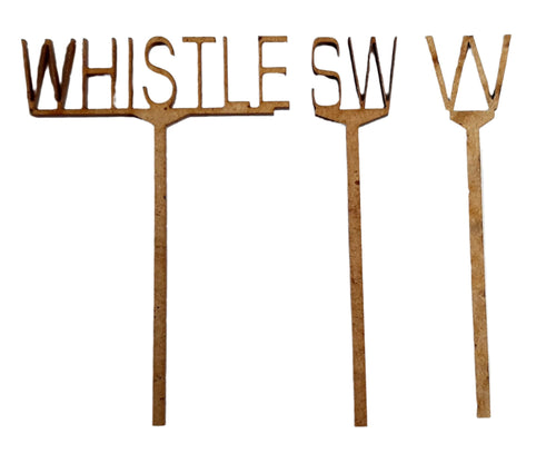 Speed & Whistle Signs - 4mm