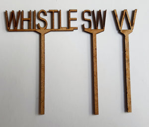 Speed & Whistle Signs - 4mm