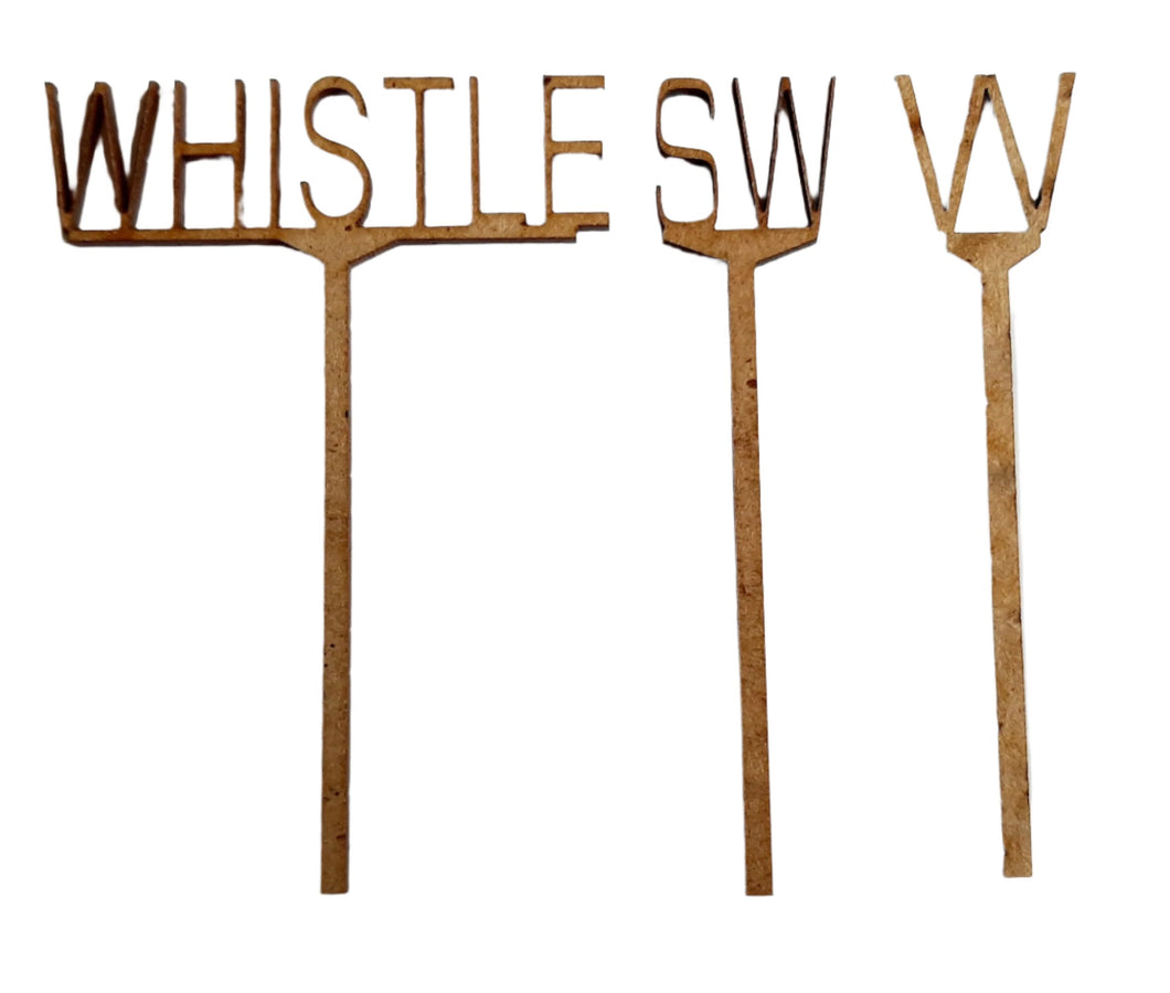 Speed & Whistle Signs - 4mm