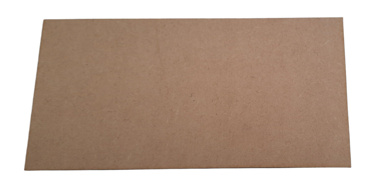 A rectangular brown MDF base, suitable for model bases or diorama use.