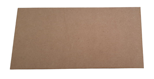 A rectangular brown MDF base, suitable for model bases or diorama use.