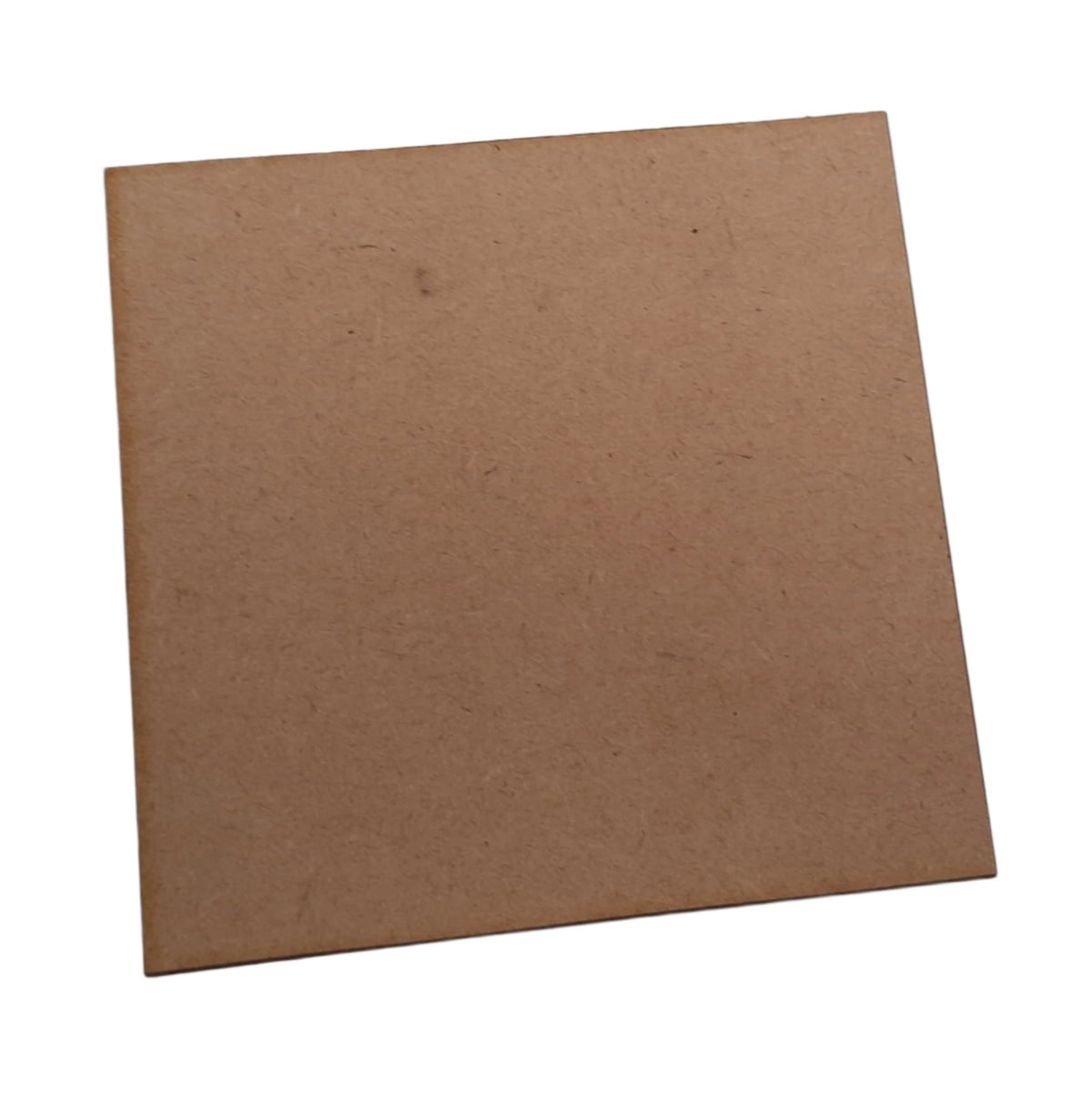 A flat, square-shaped beige MDF (medium density fiberboard) model base.