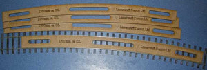 Track Laying Templates Acrylic - 4mm